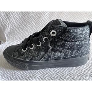 Converse Chuck Taylor All Star Street Black Gray Youth Sz 13 License Plate